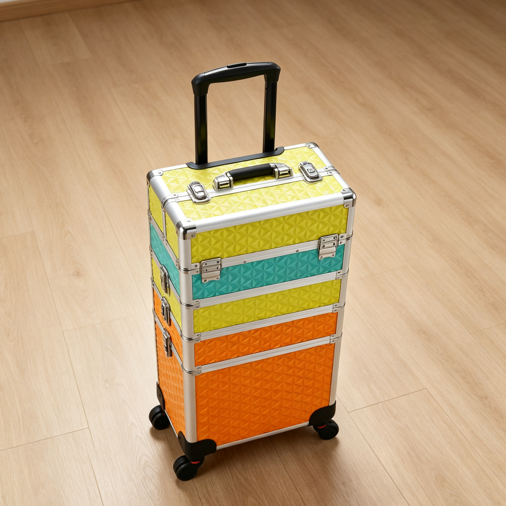 4-in-1 Rolling Makeup Trolley with Locking Wheels - Image 2