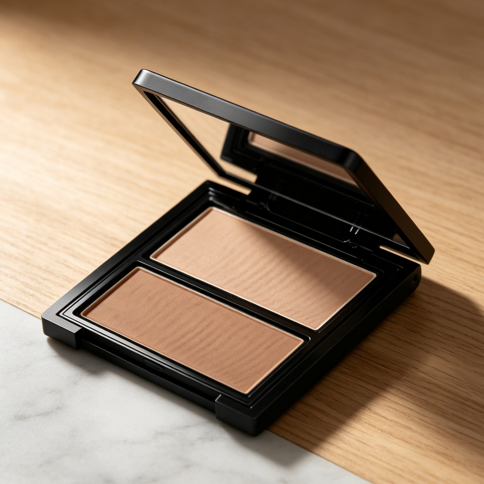 2-in-1 Contour & Highlighter Palette Silky Fade-Proof - Image 2