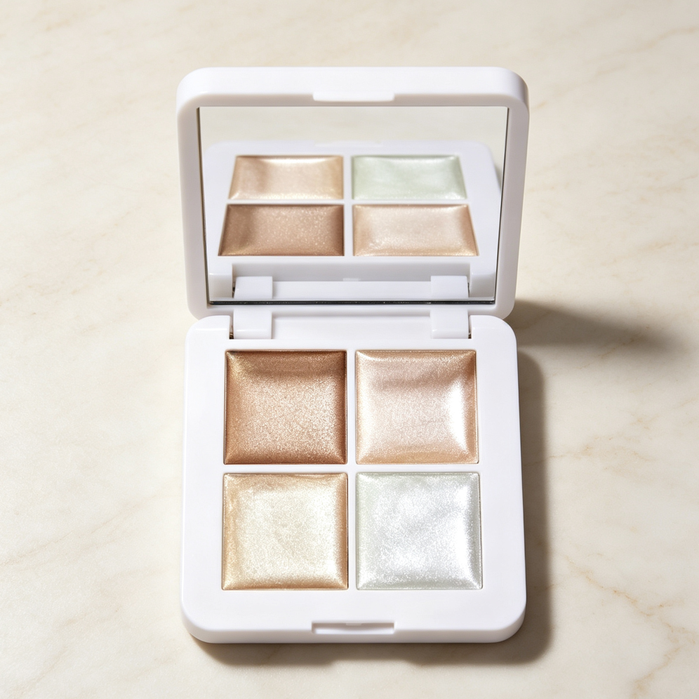 All-in-One Cream Highlighter & Blush Face Palette - Image 2