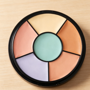 6-Color Face Corrector Palette with Sponges Cruelty-Free