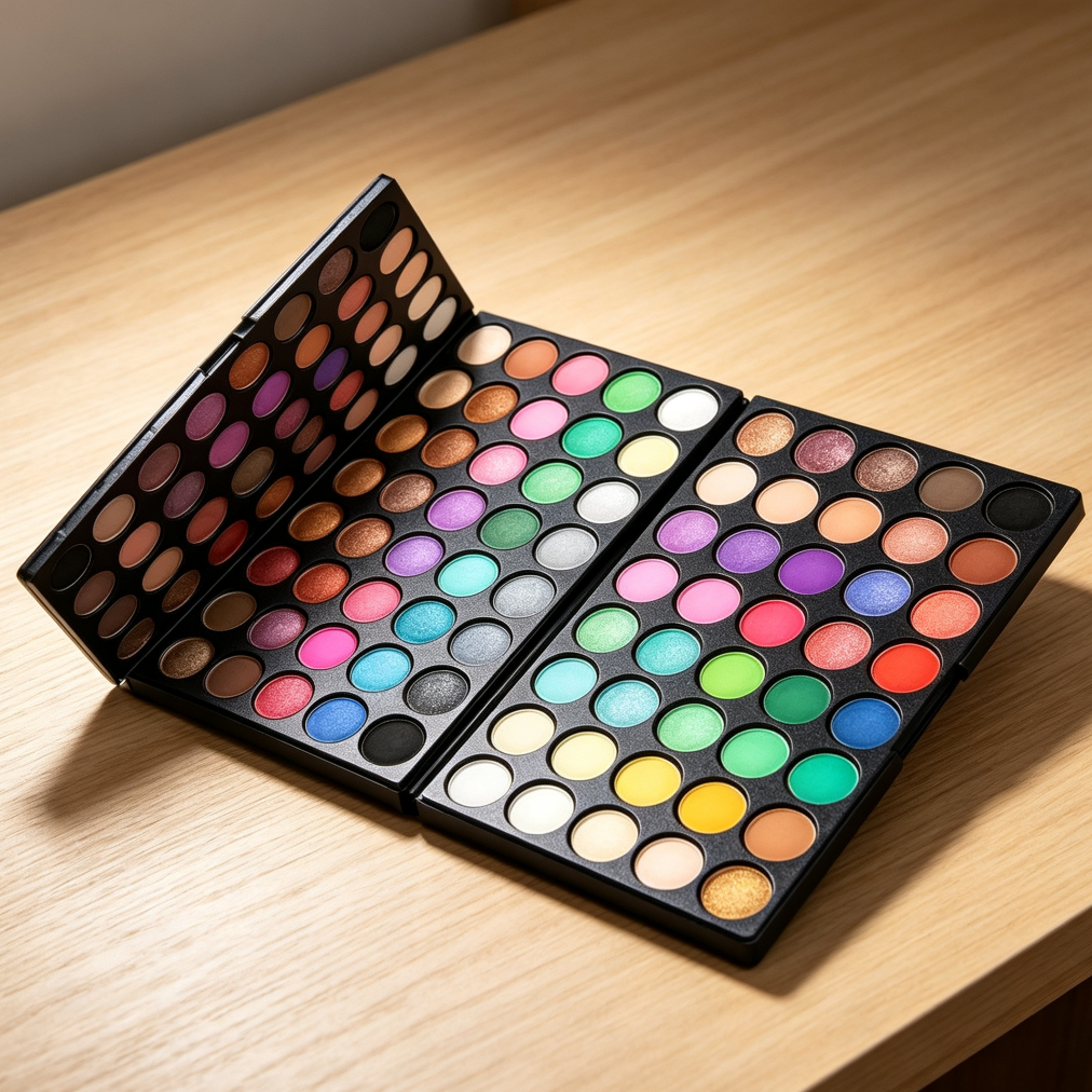 120-Color Mini Matte & Shimmer Eyeshadow Palette 3-Layer - Image 2