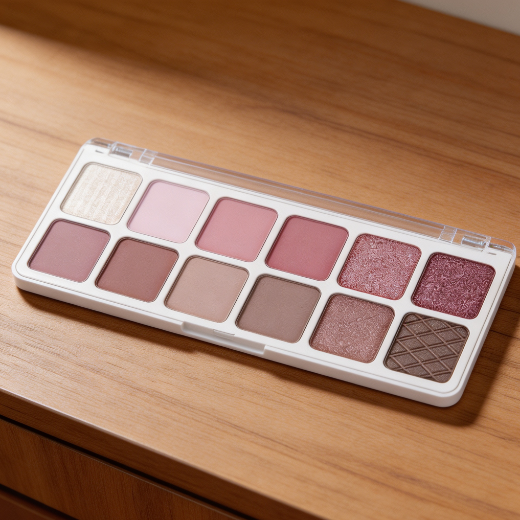 12-Color Rose Purple Pink Blendable Eyeshadow Palette - Image 2