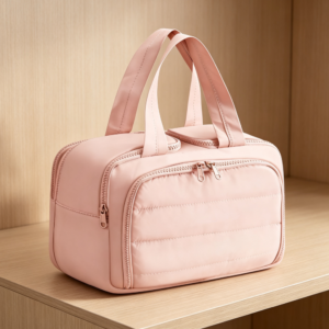 Pink Waterproof Hanging Travel Toiletry Bag with Hook