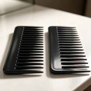 Large Wide Tooth Detangling Comb No Handle Black