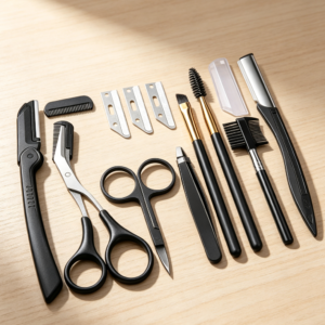 12-in-1 Eyebrow Trimmer Kit with Scissors, Razor, Tweezers