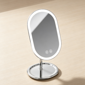 Rechargeable Cordless Dual Magnification Vanity Mirror, Chrome