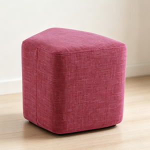 Rose Fabric Footstool, Makeup Stool, Shoe Change Bench