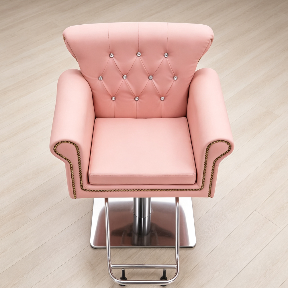 Pink Classic Antique Hydraulic Salon Barber Beauty Chair